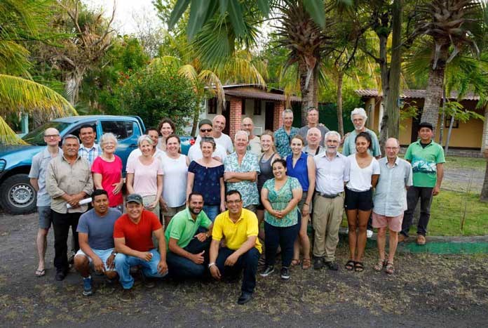 An Amos Trust group from the UK visiting Nicaragua in 2020.