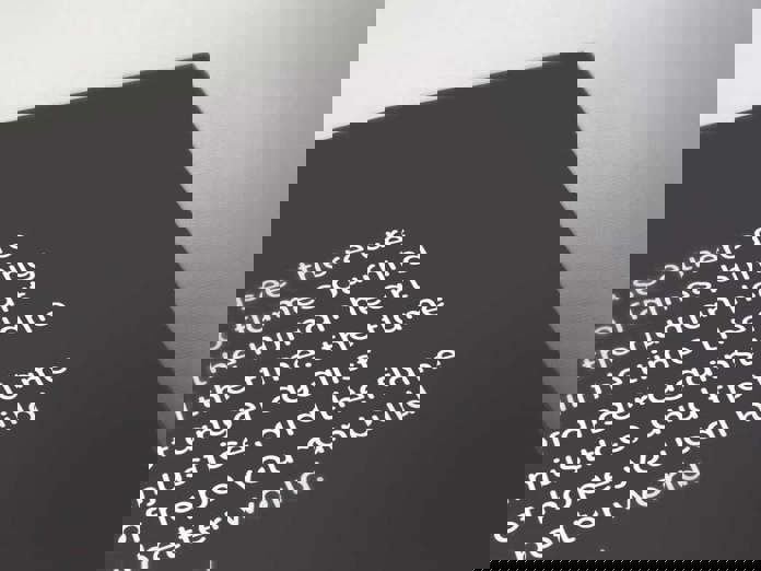 A corner section of Amos Trust's Words of Hope book of creative writing.