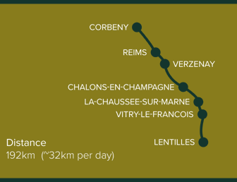 Corbeny to Lentilles, France: Stage 4