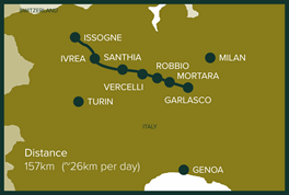 Issogne to Garlasco, Italy: Stage 9