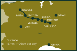 Issogne to Garlasco, Italy: Stage 9