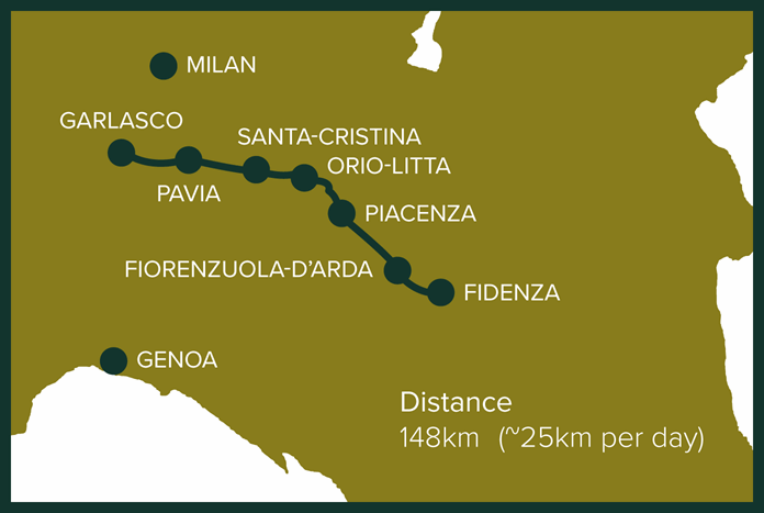 Stage 10: Garlasco to Fidenza, Italy