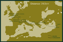 London to Jerusalem: Entire walk