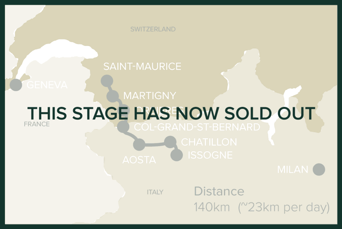 Stage 8: Saint-Maurice, Switzerland to Issogne, Italy