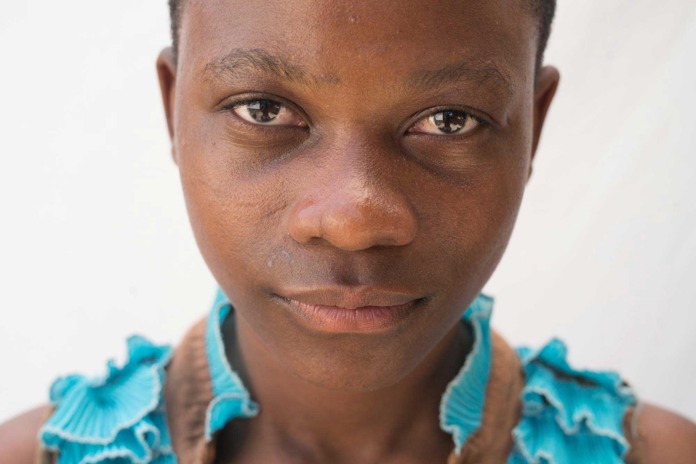 A young African girl from Cheka Sana, our street-child partner in Tanzania.