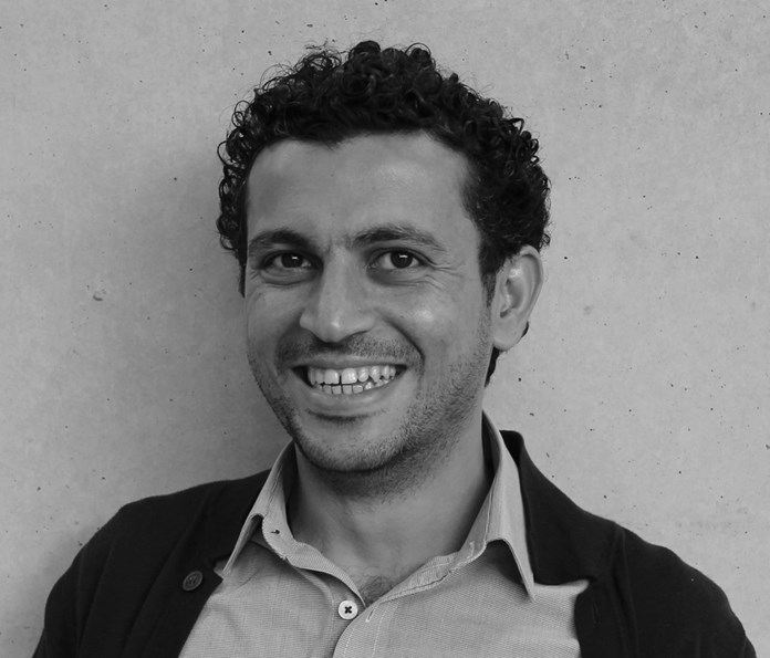 Palestinian writer, director, playwright, curator and Amos Trustee, Ahmed Masoud.