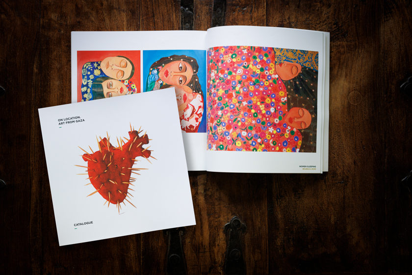 On Location coffee table art catalogue. The best visual art from Gaza
