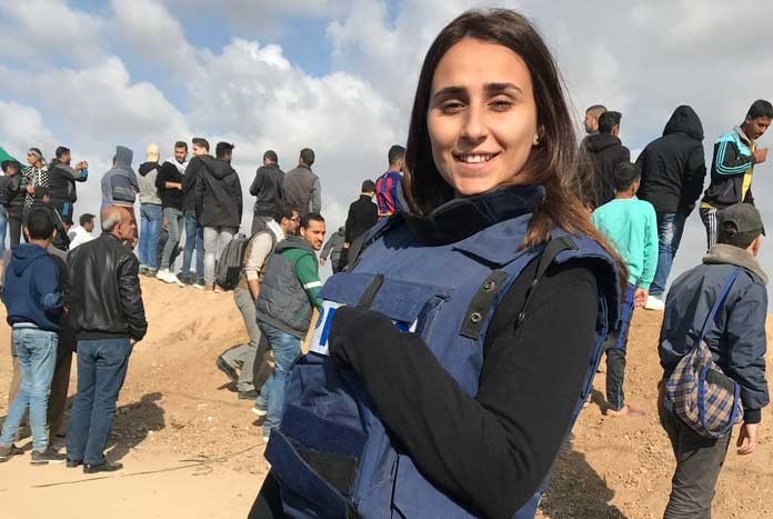 Gazan journalist Hind Khoudary.