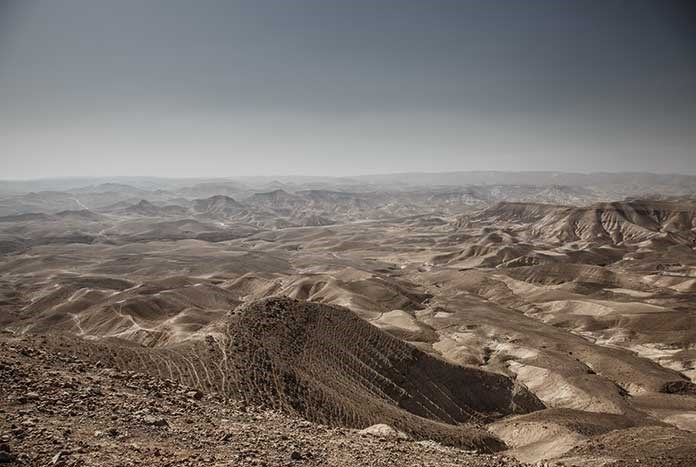 The Judaean wilderness in Palestine/Israel.