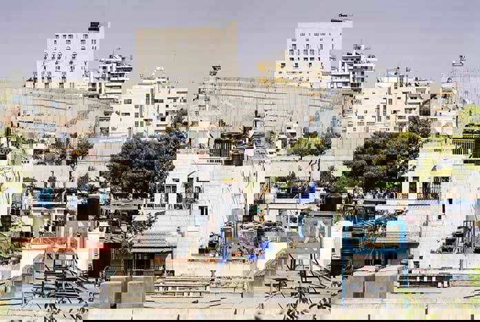 The illegal Israeli Separation cuts through Bethlehem