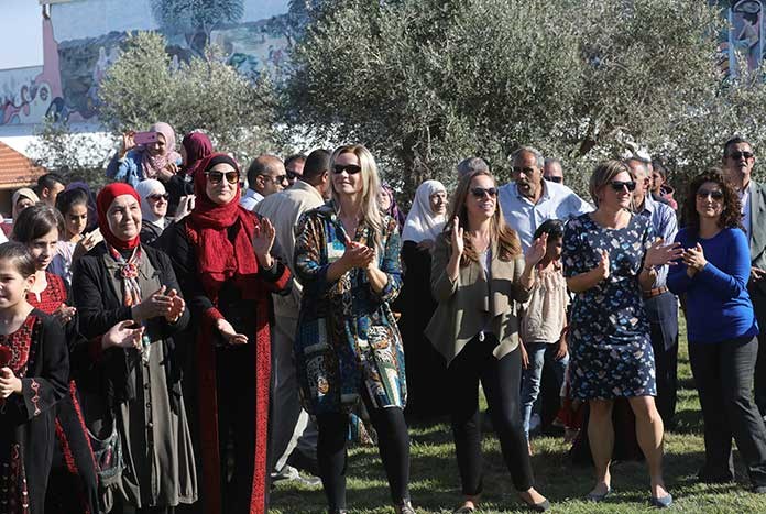 The Jaru’a olive harvest festival hosted by Canaan Palestine at their site in Burqin