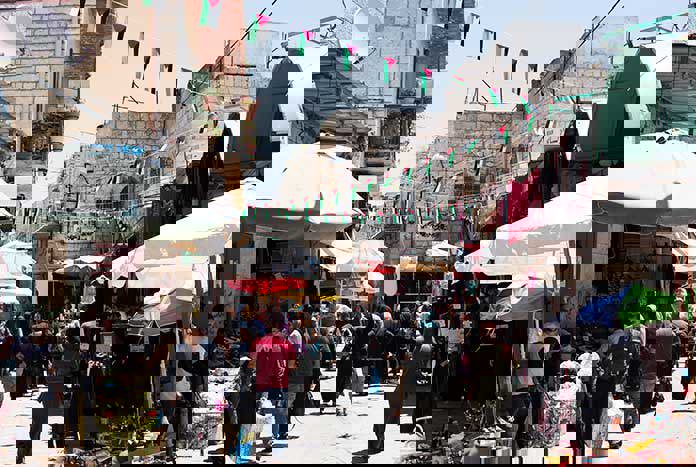 A market in Jerusalem's Old City.