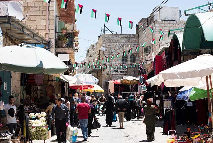A market in Jerusalem's Old City.