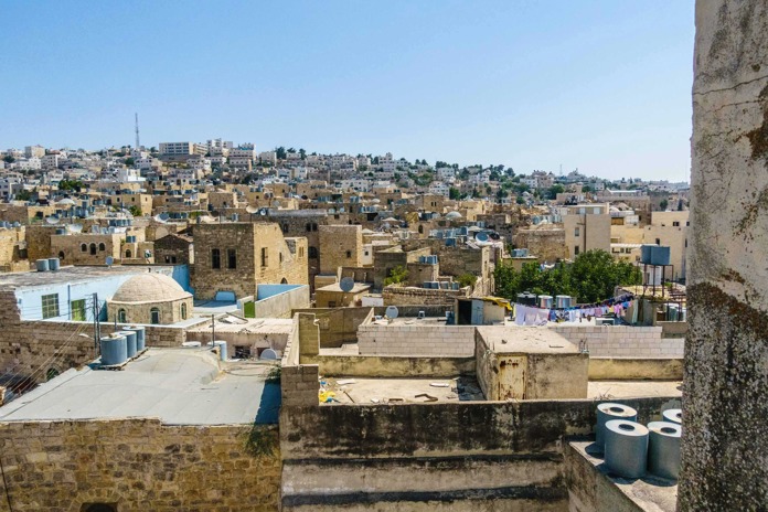 The city of Hebron in Palestine.