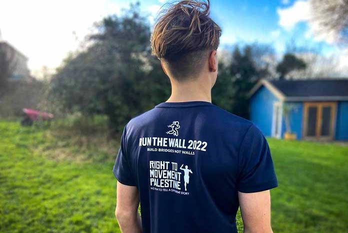 Amos Trust 'I'm Running The Wall For Palestine' T-shirt