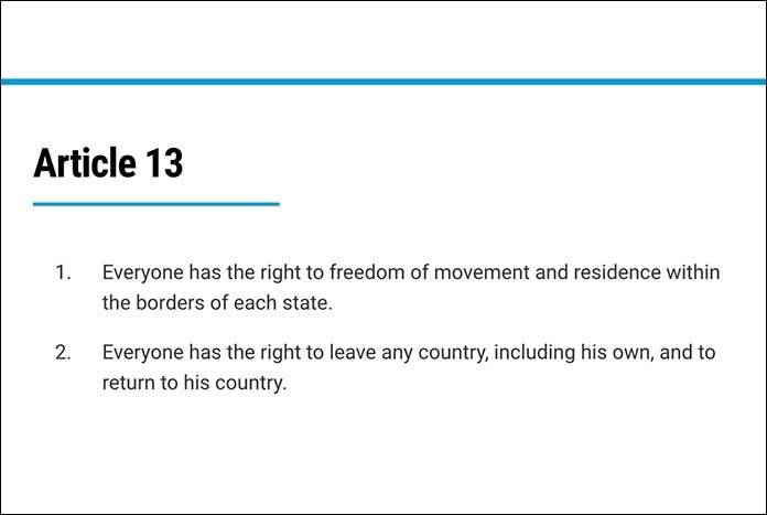 Article 13 of the Universal Declaration of Human Rights