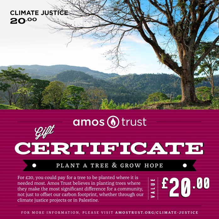 An Amos Trust Digital Gift Certificate