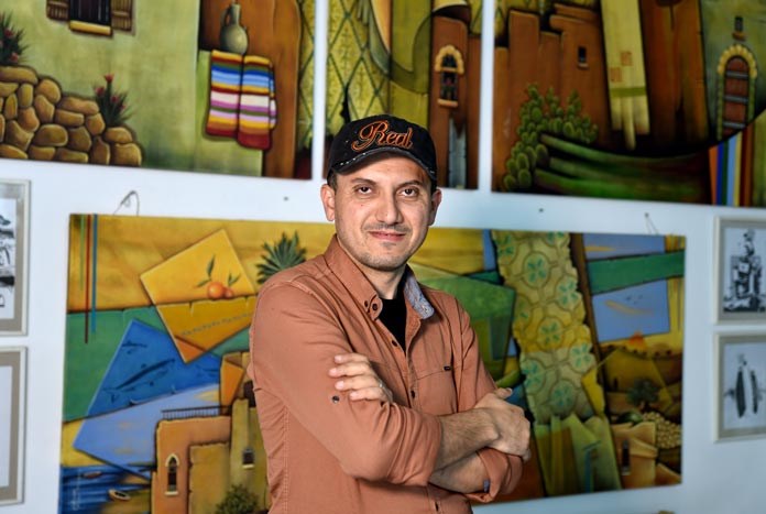 Gazan artist Mohammed Alhaj.