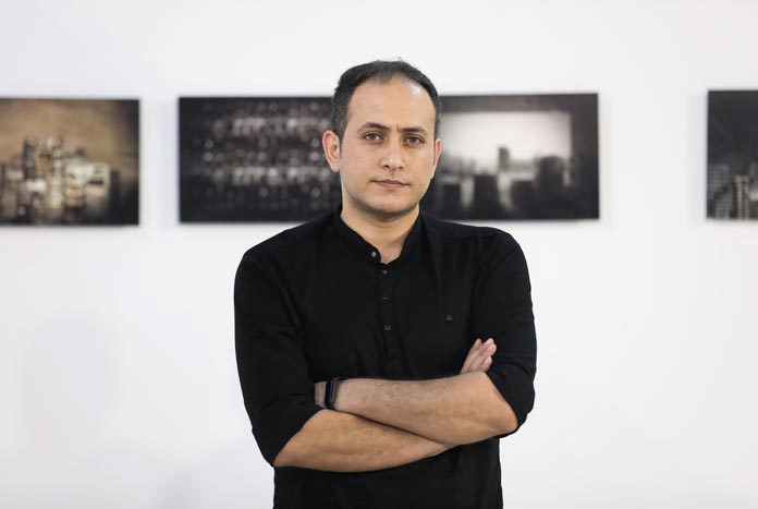 Gazan artist Mahmoud Alhaj.