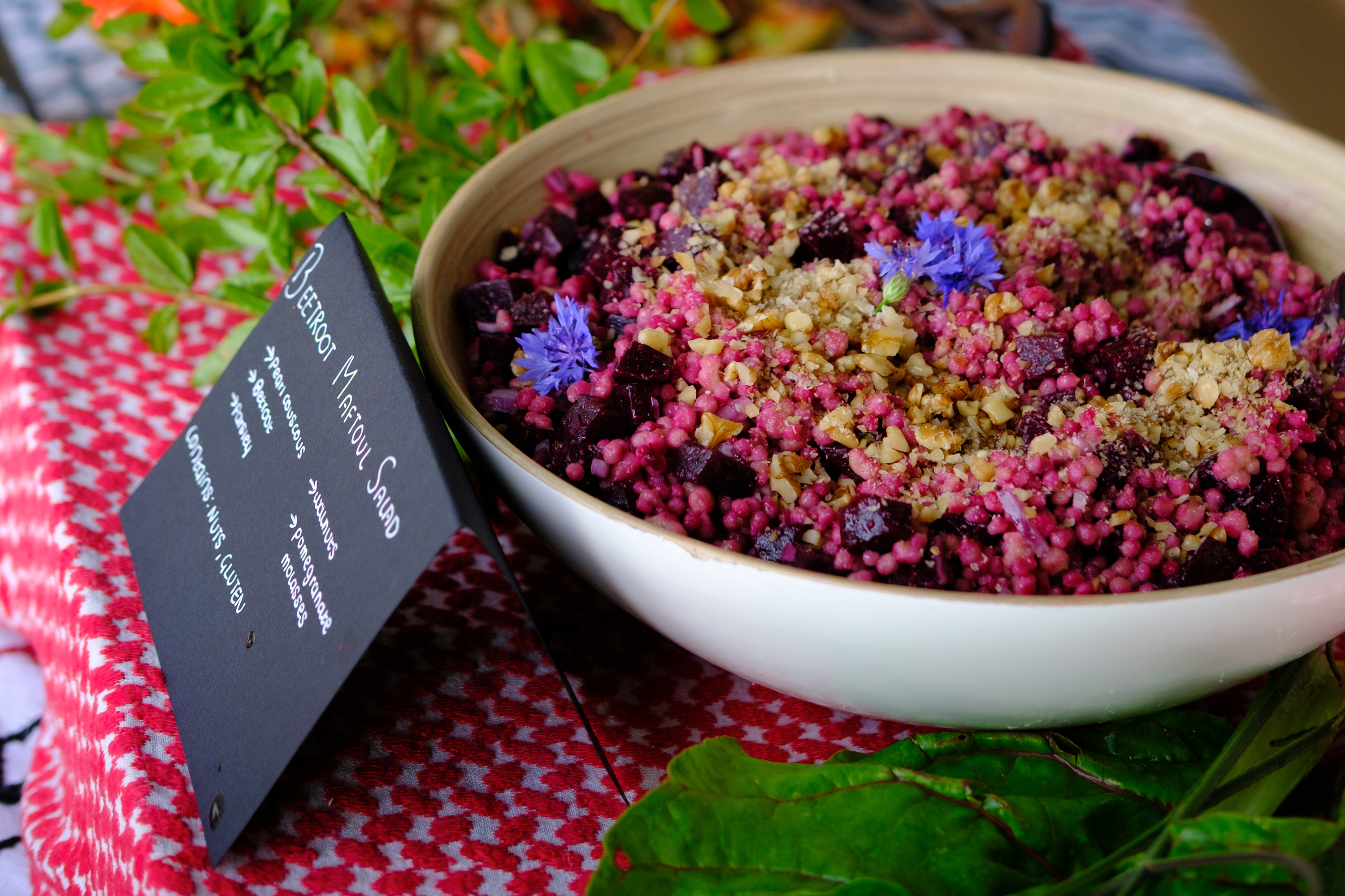 Amos Trust Supper Clubs Sally Azzam Betroot Maftoul Salad Carousel