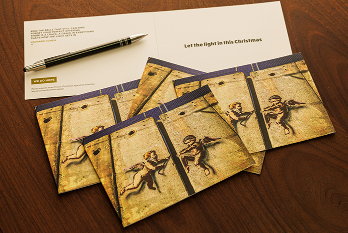 Amos Trust ‘Angel’ Christmas cards.