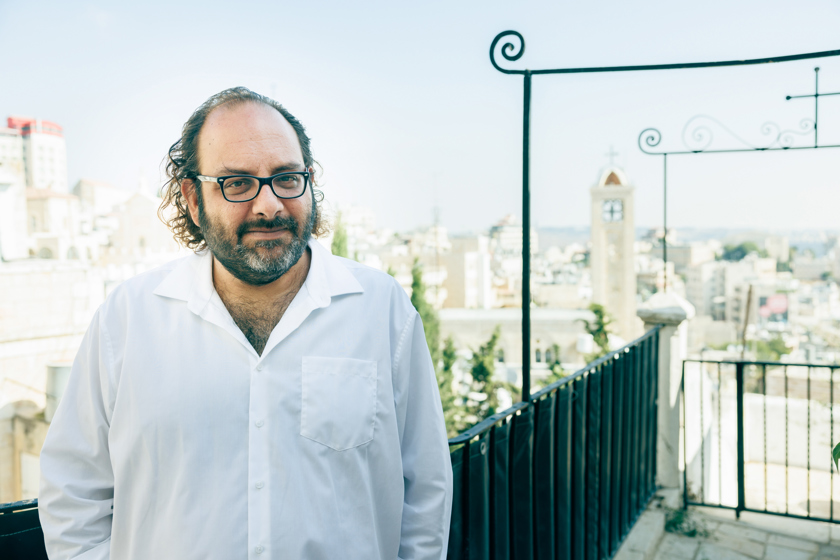 Fadi Kattan, Palestinian chef and co-founder of Akub Restaurant in London photographed at his home in Bethlehem.