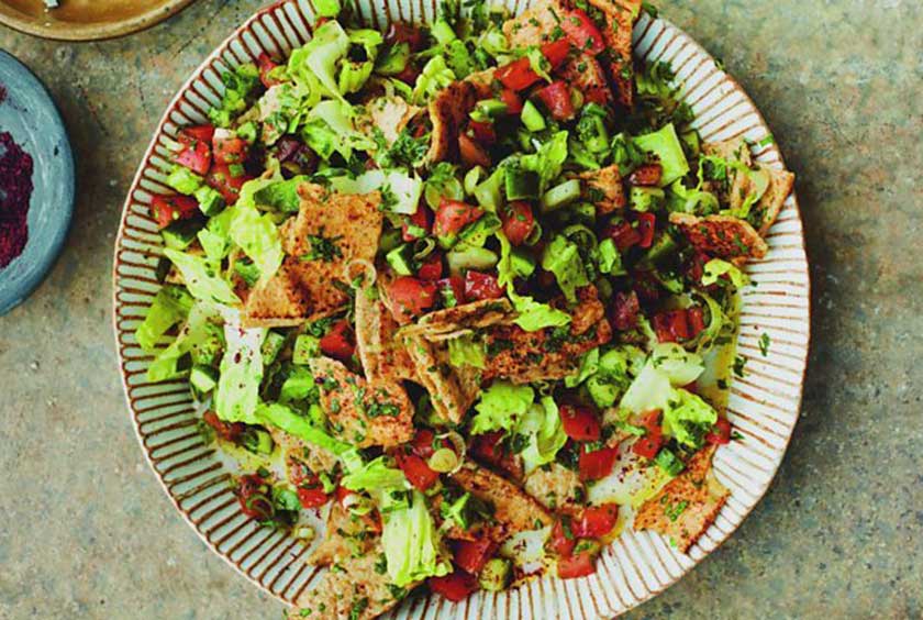 Amos Trust Supper Clubs Yasmin Khan Fattoush Salad